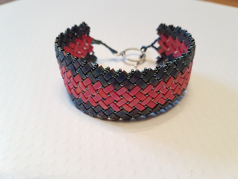 bracelet manchette perles half tila Miyuki